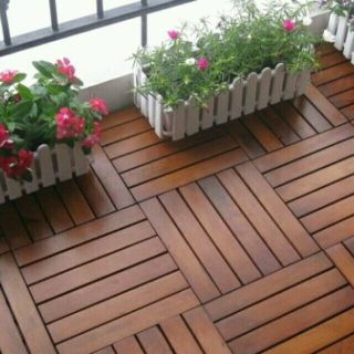 ván sàn gỗ ngoài trời