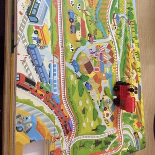 Wind up Train đoàn tàu trên cuốn sách - sách tiếng anh trẻ em NXB USBORNE - đồ chới giáo dục sớm cho bé