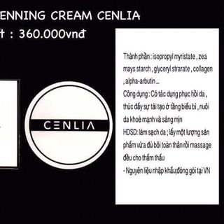 kem dưỡng body cenlia