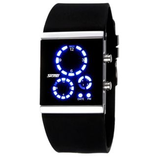 Đồng hồ Led SK 0984 Led tròn SDHA217 - Đen