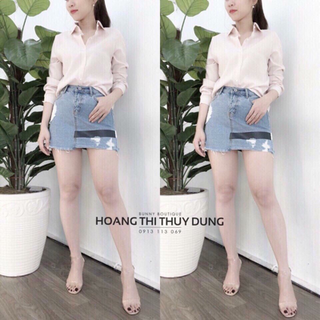 áo sơ mi phối ren
