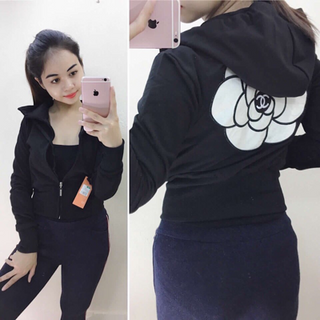 ÁO KHOÁC DA CÁ BO EO CAO - HOA HỒNG