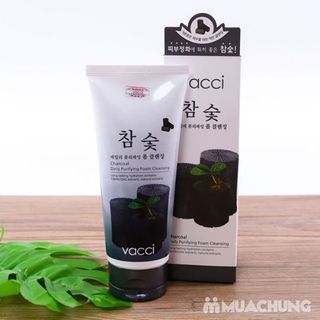 VACCI - Sữa rửa mặt trắng da tinh chất than