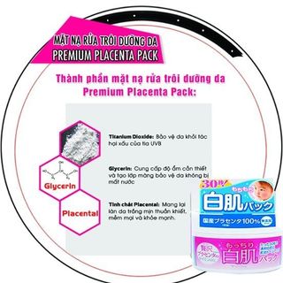 Mặt nạ rửa trôi dưỡng da White Label Premium Placenta Pack
