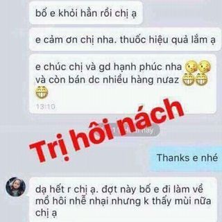 đặc trị hôi nách