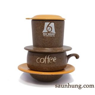 Phin pha cà phê sứ Sáu Nhung - Cà phê đặc biệt Sáu Nhung
