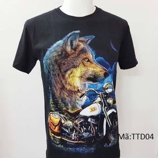 ÁO THUN 3D in hình cá tính mạnh mẽ tay ngắn - THÁI LAN