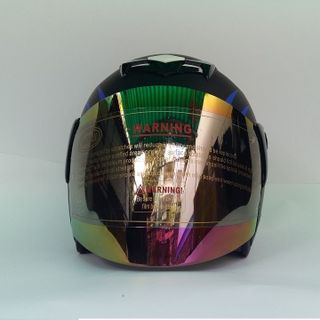 Mũ Bảo Hiểm Moto Đen Phối Xanh dương