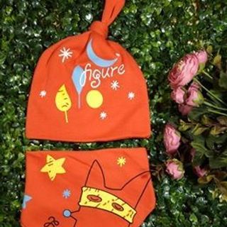 Set khăn mũ mặt trăng