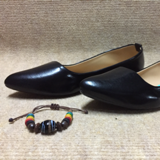 giày búp bê bệt gót