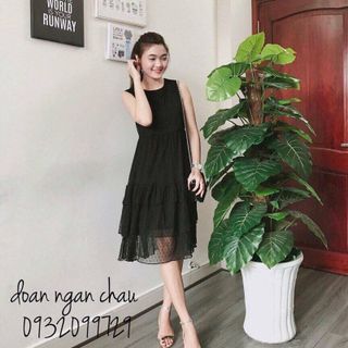 đầm maxi ren bi