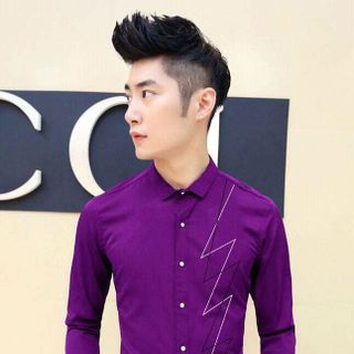 Sơ mi nam thêu sọc
