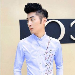 Sơ mi nam thêu sọc