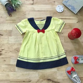 Đầm bé gái vải cotton