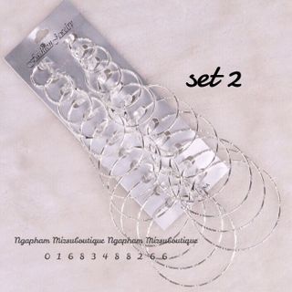 set bông tai 12 đôi