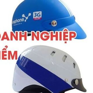 Nón bảo hiểm in logo Doanh Nghiệp để quảng cáo