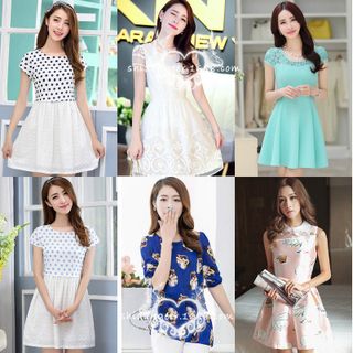 Đầm nữ thời trang thiết kế mới hiện đại phong cách Hàn Mã sản phẩm 11487855
