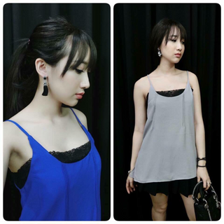 áo 2 dây đáp ren về đủ 5 màu