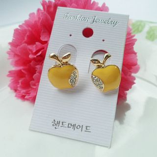 Khuyên tai nữ hình quả táo xinh xắn đáng yêu nhiều màu lựa chọn Mã sản phẩm 10537386