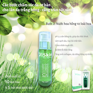Viskin 10 FloWers Toner- Nước Hoa Hồng 10 Loài Hoa Viskin