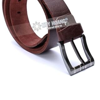 HT4103 - Dây nịt nam Huy Hoàng cỡ lớn màu nâu