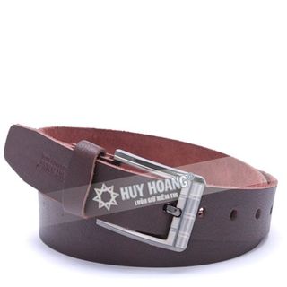 HT4103 - Dây nịt nam Huy Hoàng cỡ lớn màu nâu