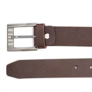 HT4103 - Dây nịt nam Huy Hoàng cỡ lớn màu nâu