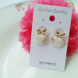 Khuyên tai nữ hình quả táo xinh xắn đáng yêu nhiều màu lựa chọn Mã sản phẩm 10537386