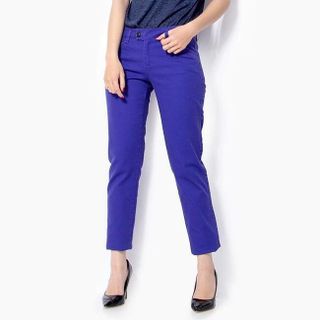 Quần kaki nữ trẻ trung màu xanh dương