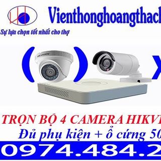 BỘ 4 CAMERA HIKVISION 20Mp