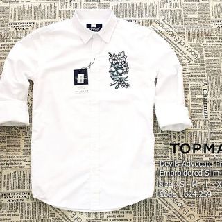 Sơ Mi Nam TopMan Thêu Hoa Tay Dài