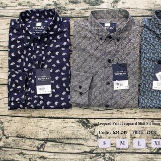 Sơ Mi Họa Tiết Tay Dài Topman