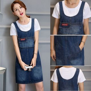 Đầm Jean Yếm Phối Túi Original