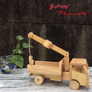 ĐỒ CHƠI GỖ – XE CẨU LẮP RÁP THÔNG MINH G017