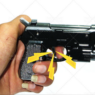 Bật Lửa Súng Pistol Giật Điện Troll Bạn - Có Đèn Pin giá sỉ