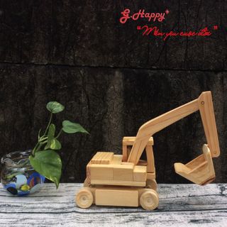 ĐỒ CHƠI GỖ – XE MÚC LẮP RÁP THÔNG MINH G020