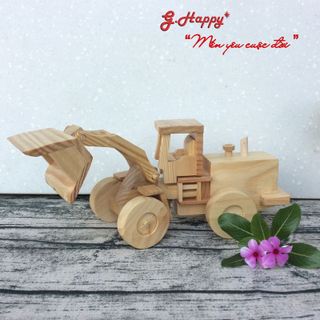 ĐỒ CHƠI GỖ – XE XÚC LẮP RÁP THÔNG MINH G018