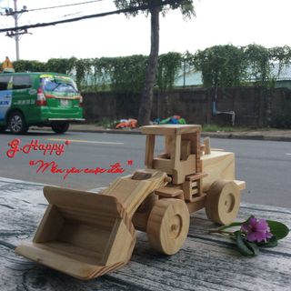 ĐỒ CHƠI GỖ – XE XÚC LẮP RÁP THÔNG MINH G018
