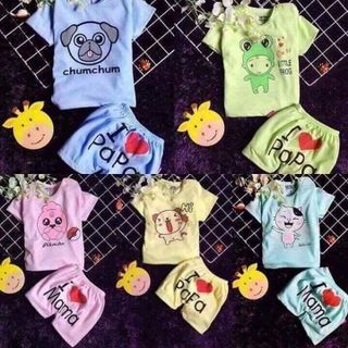 Set 5 bộ cộc tay cho bé từ 4kg-23kg