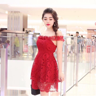 đầm ren si giá rẻ