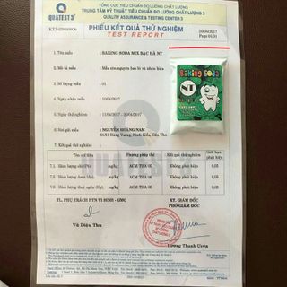 Baking soda mix bạc hà