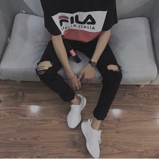 Áo tay lỡ Fila