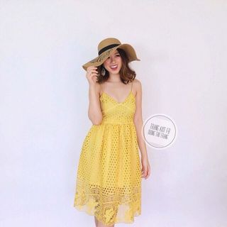 đầm ren hàng Qc