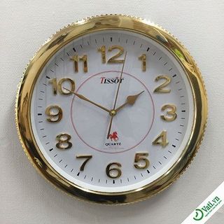 Đồng hồ treo tường hình tròn Gold Viền Sọc S62