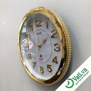 Đồng hồ treo tường hình tròn Gold Viền Sọc S62