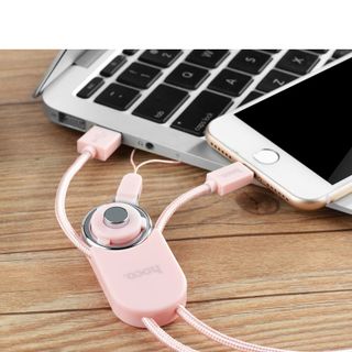 Hoco - Dây móc đeo cổ đa năng kèm cáp Lightning - U21 - 77cm
