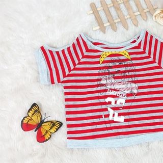 ÁO THUN SỌC IN CÔ GÁI ĐẠI RI 7SIZE 9-14T giá sỉ