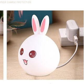 Đèn Ngủ Thú Cưng thỏ tai hồng