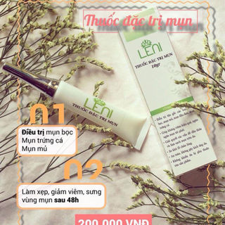 Leni thuốc đặc trị mụn
