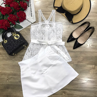 Set áo ren cváy phi Lọ Lem